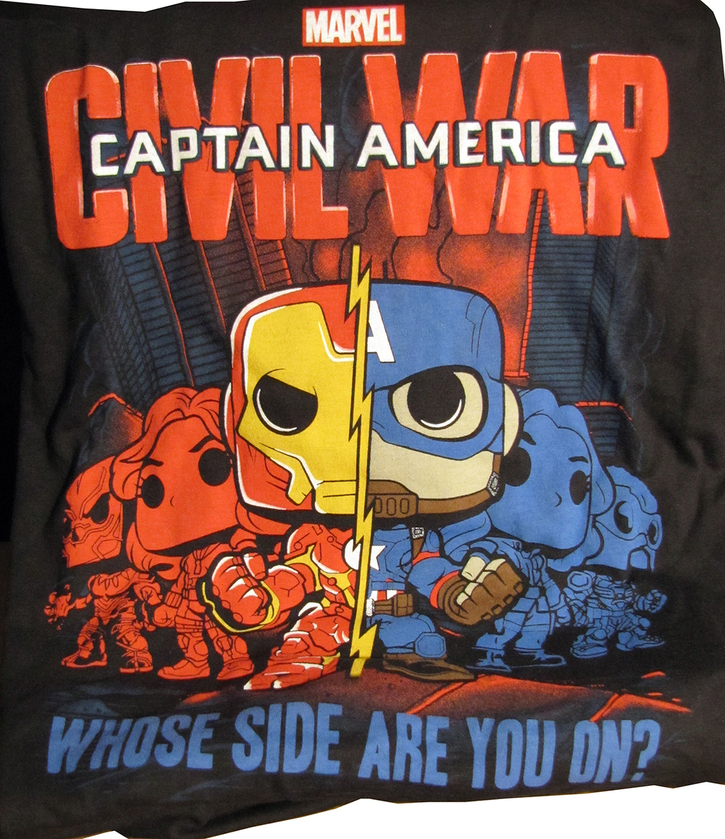 FUNKO Marvel Collector Corps CAPTAIN AMERICA CIVIL WAR Shirt XXXL