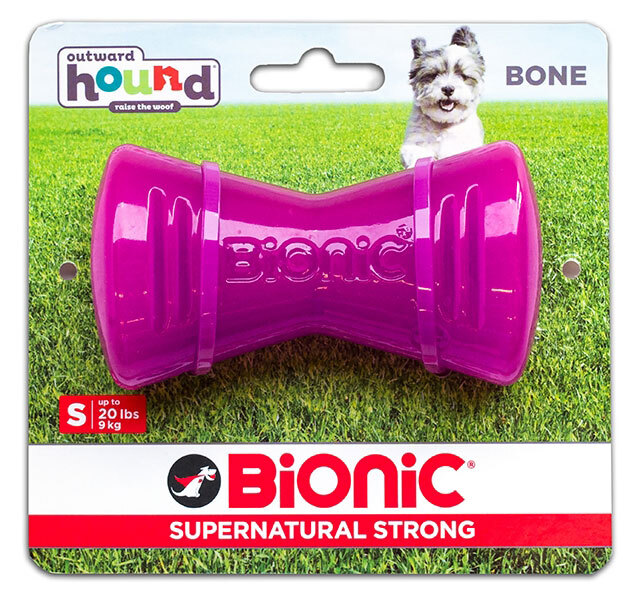 Bionic Ball by Outward Hound Super Durable Bone Toy Small Purple