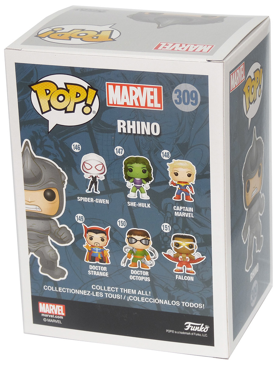 Mirar furtivamente sin embargo choque Funko POP! Marvel #309 Rhino - Marvel Collector Corps Exclusive - New, Mint  Condition