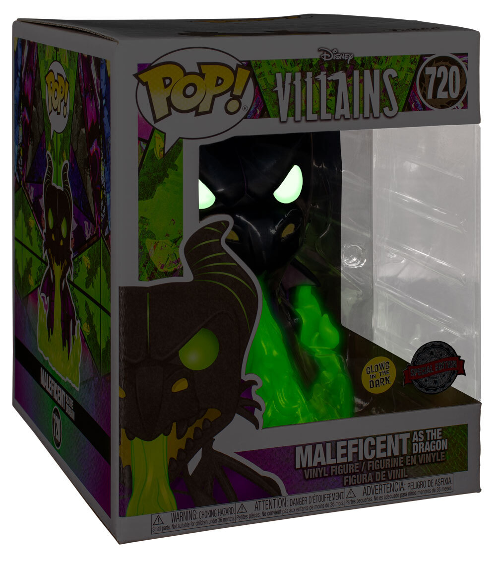 funko pop disney villains maleficent as the dragon glow in the dark exclusive 720