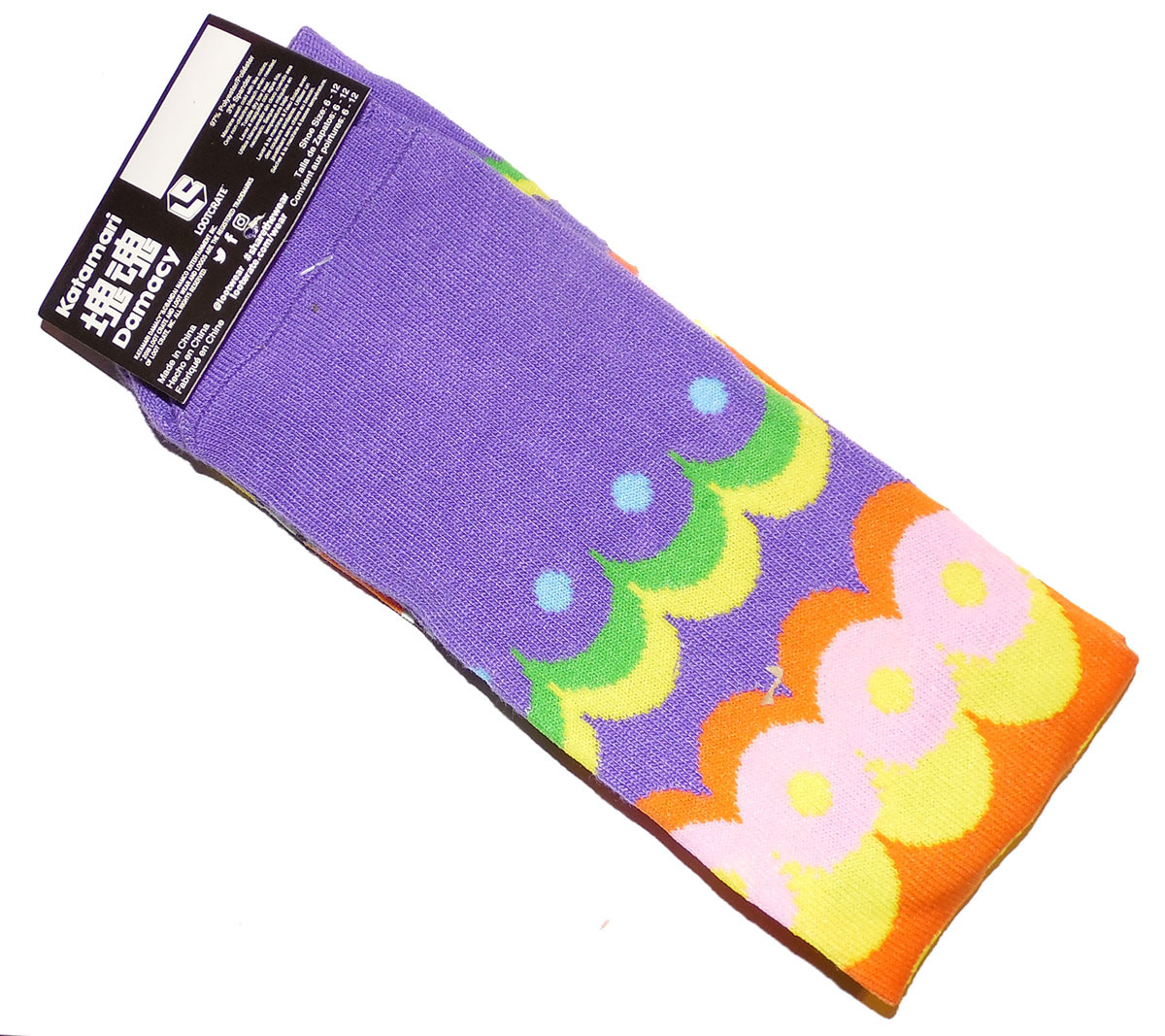 Katamari Damacy Crew Socks - Loot Crate Exclusive - New - Mens Size 6-12