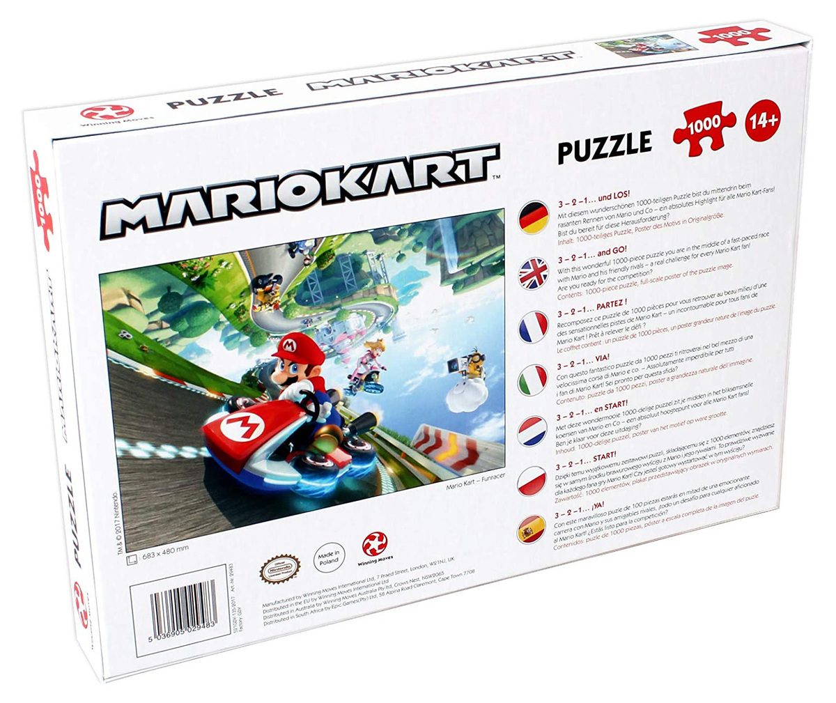 Mario Kart Funracer 1000-piece 1000 Piece Jigsaw Puzzle - New