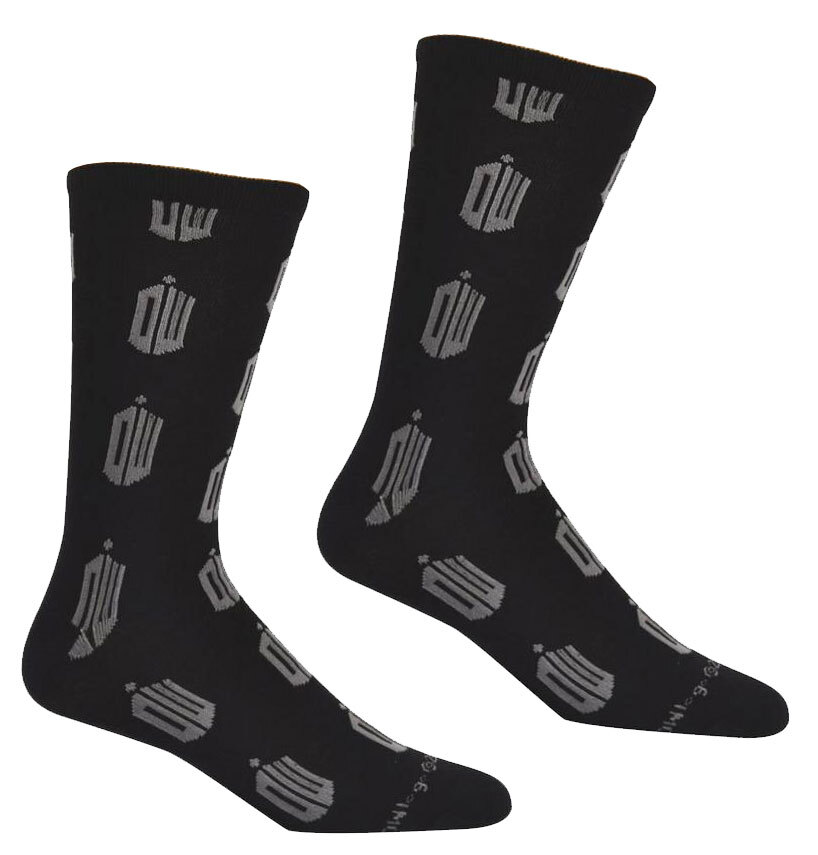 BBC Doctor Who Two Pair Exclusive Crew Socks - One Size Fits Most - New ...