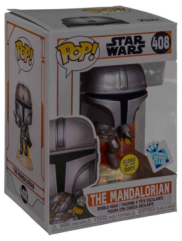 Funko Pop Star Wars : The Mandalorian #408 Glows Insider Club