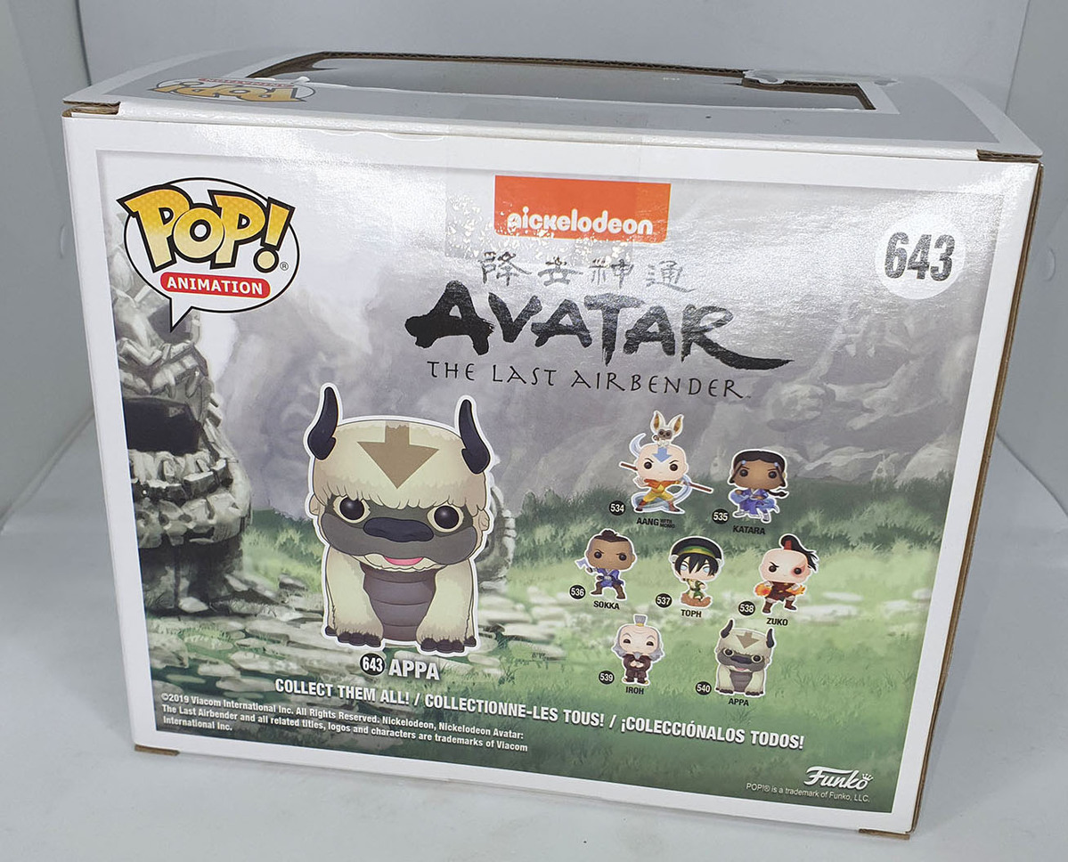 Appa Flocked Avatar The Last Airbender 6" Funko Pop Vinyl New in Box 