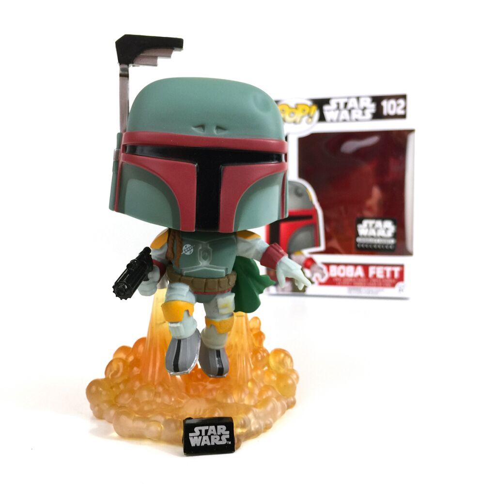 FUNKO POP Star Wars Smugglers Bounty Boba Fett (Jetpack) #102 EXCLUSIVE Mint