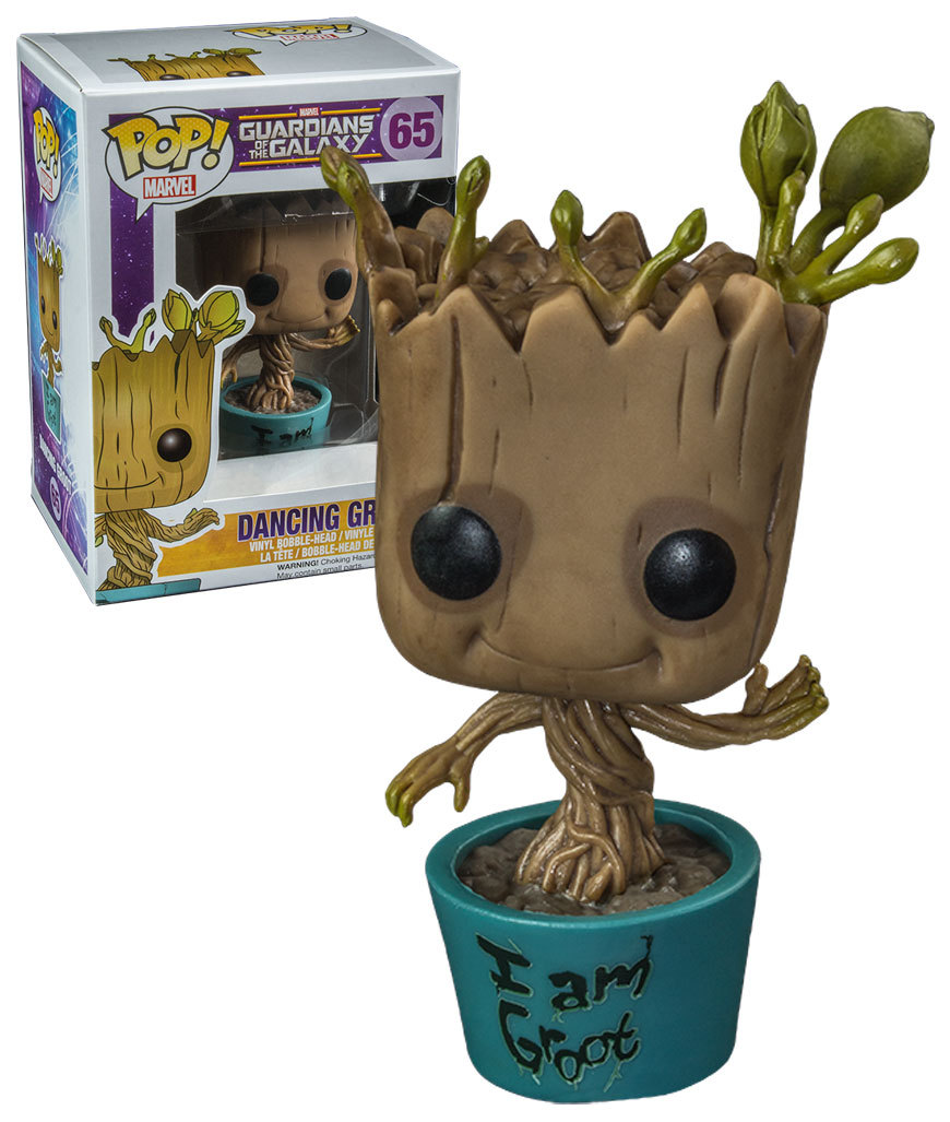 dancing groot pop figure