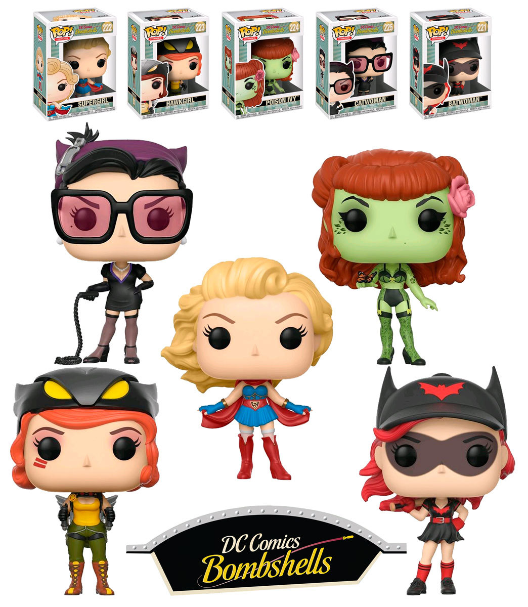 Funko POP! Heroes DC Comics Bombshells Series 2 Bundle (5 POPs) New