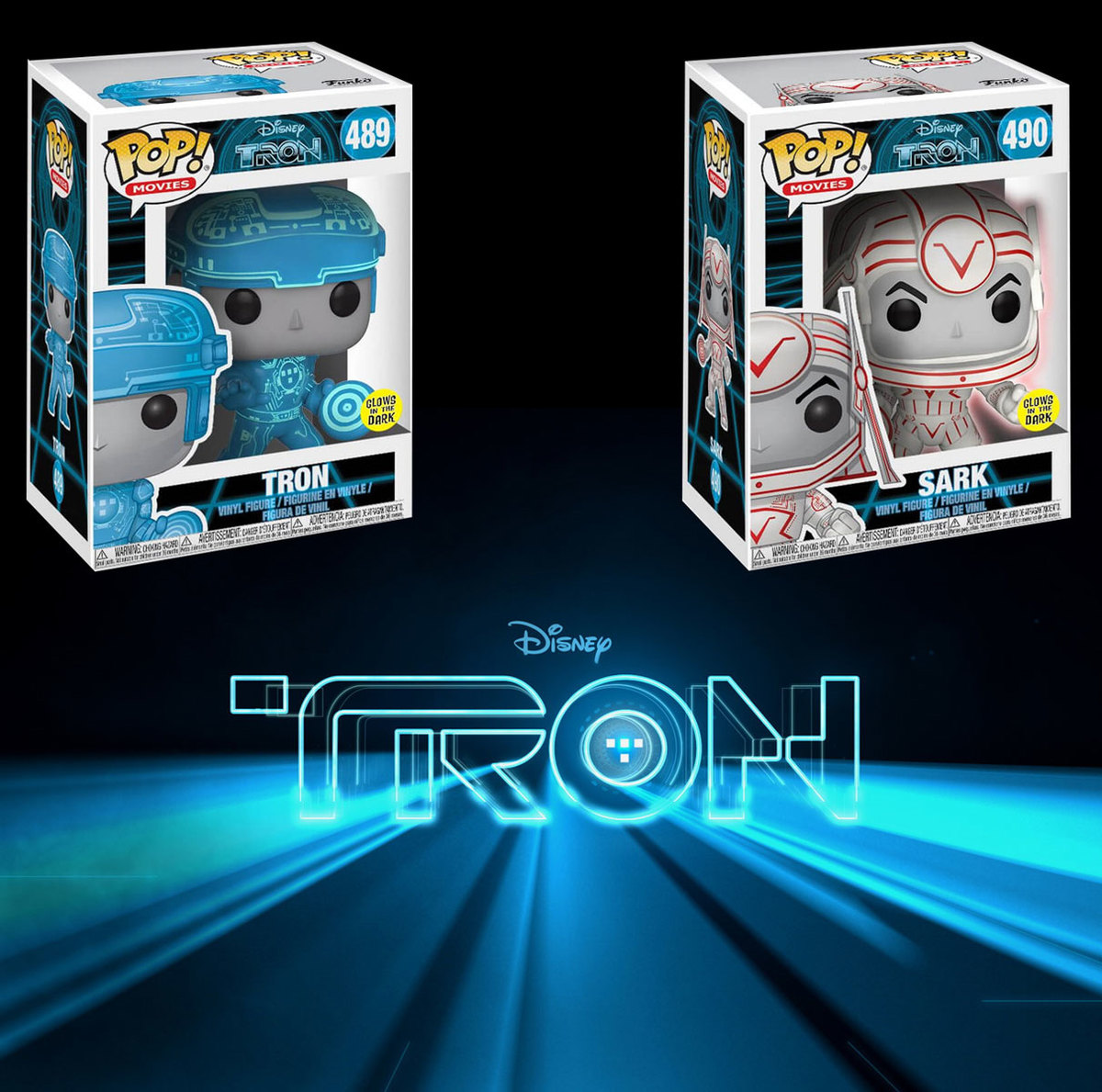 tron glow in the dark pop