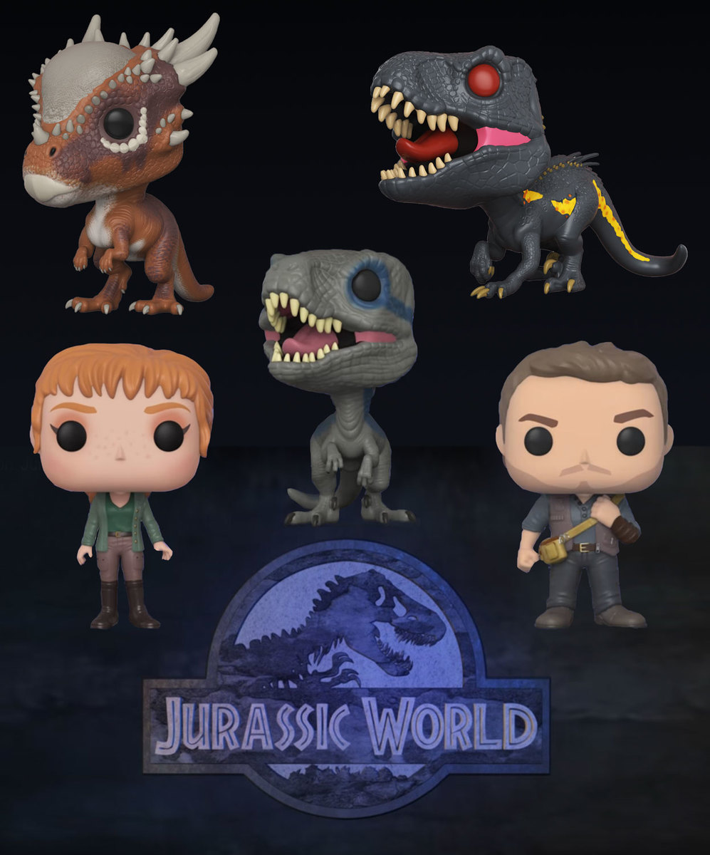 Funko POP Jurassic World 2 Fallen Kingdom Bundle 5 POPs New Mint Condition