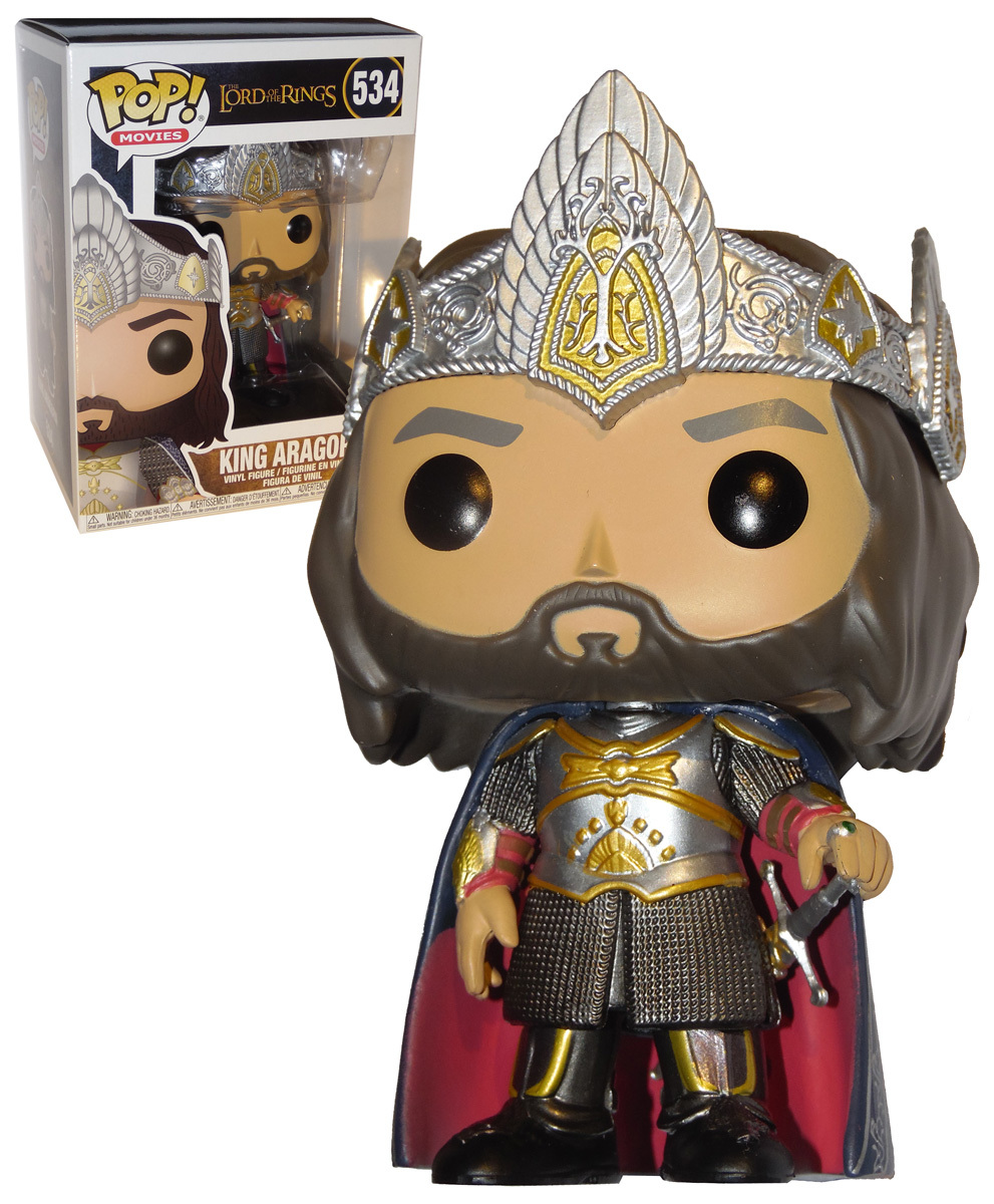 Funko POP! Movies Lord Of The Rings 534 King Aragorn New, Mint Condition