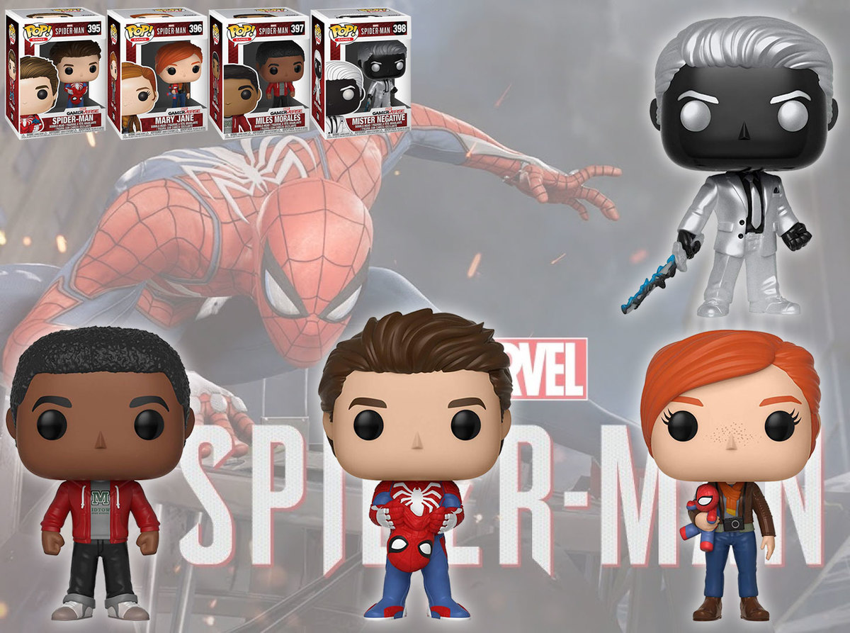 Funko POP! Games Marvel Spider-Man (4 POPs) - New, Mint Condition