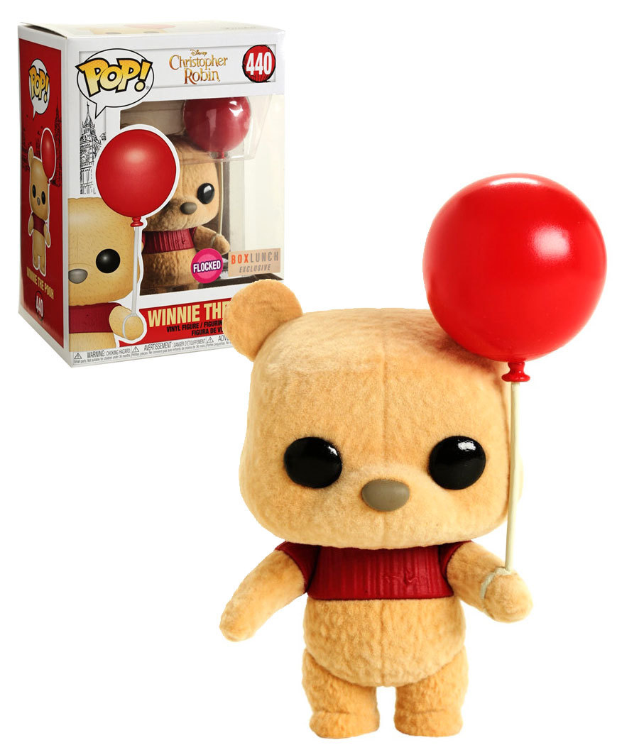 Funko POP! Disney Christopher Robin #440 Winnie The Pooh (Flocked) - BoxLunch Exclusive Import - New