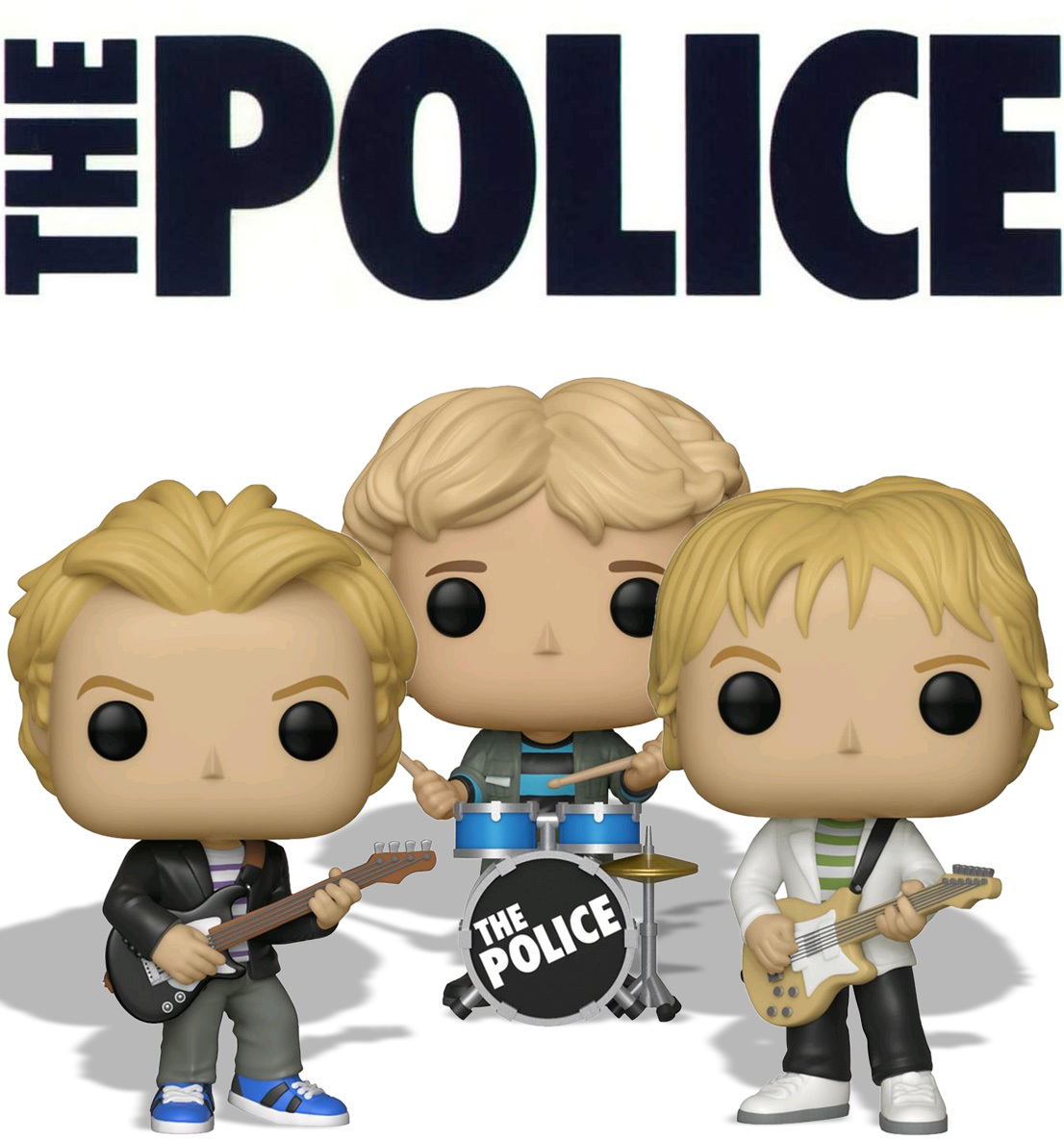 Funko POP! Rocks The Police Bundle (Sting, Stewart Copeland, Andy