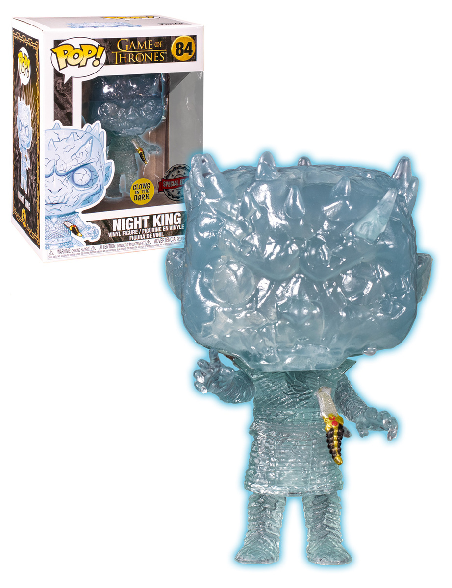Funko POP! Game Of Thrones #84 Crystal Night King With Dagger (Glow In The  Dark) New, Mint Condition