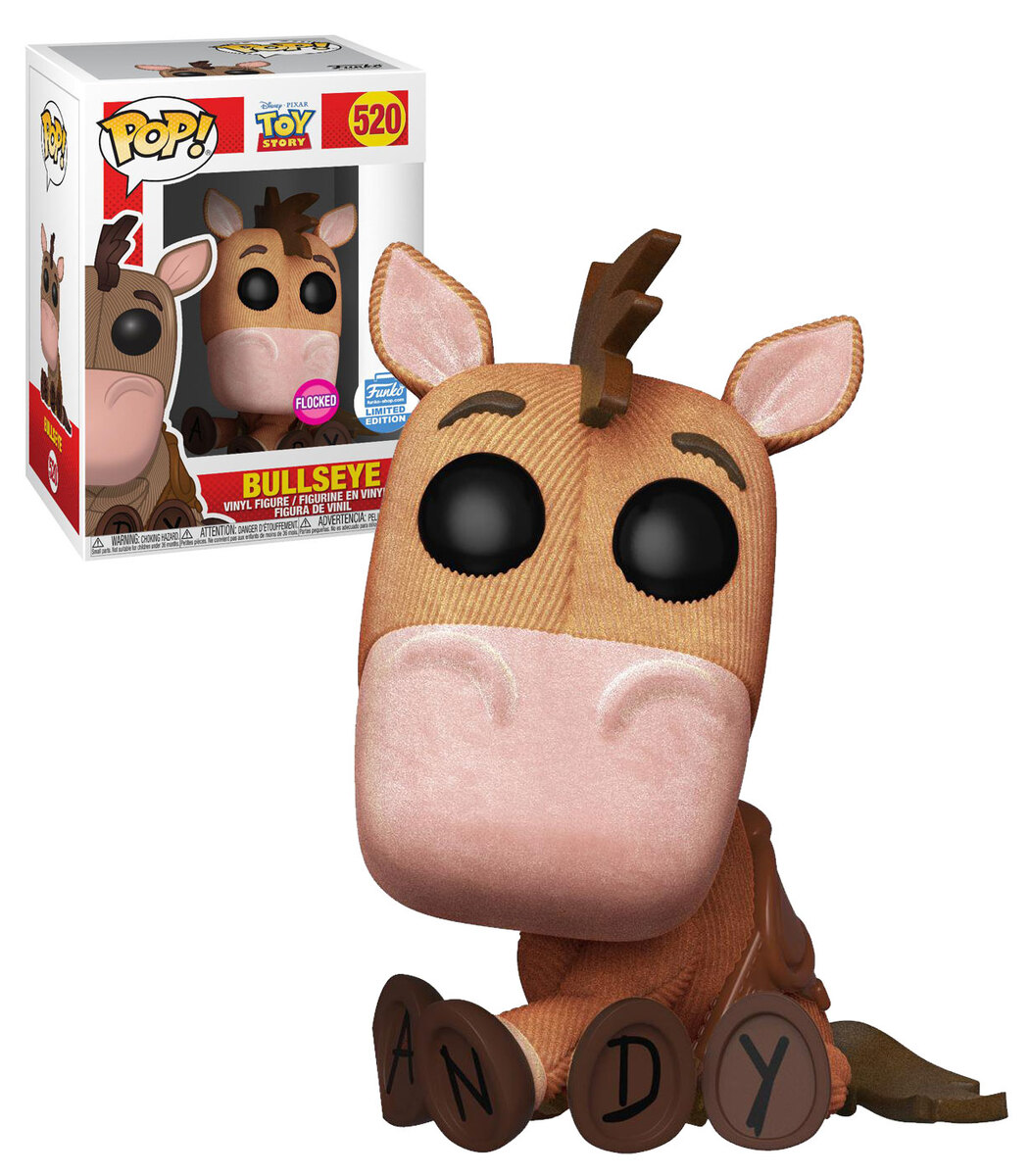 flocked bullseye pop vinyl