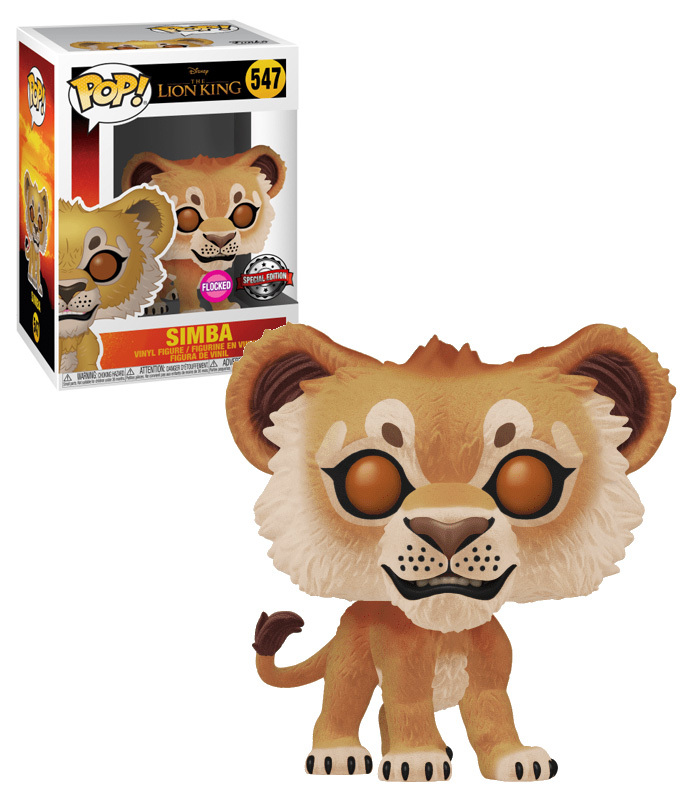 simba flocked funko pop