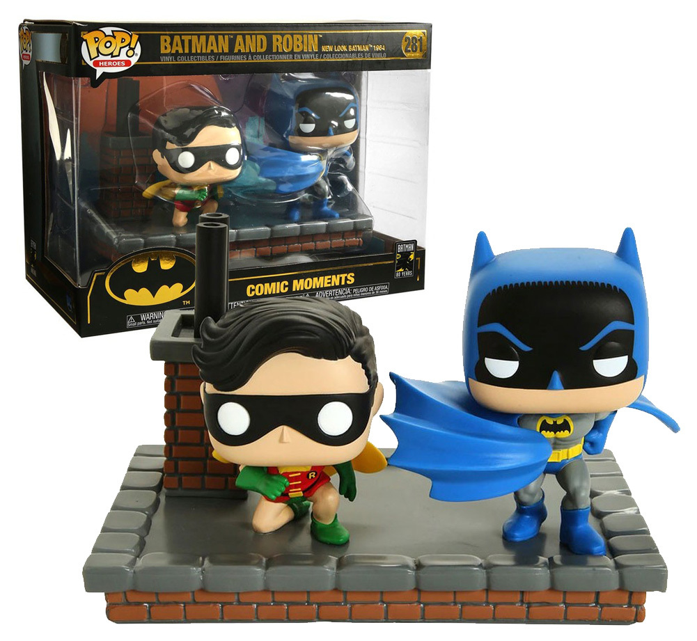 Funko Pop Batman and Robin 281 80th Comic Moment Figure 9 Cm DC Cinema #1 for sale online
