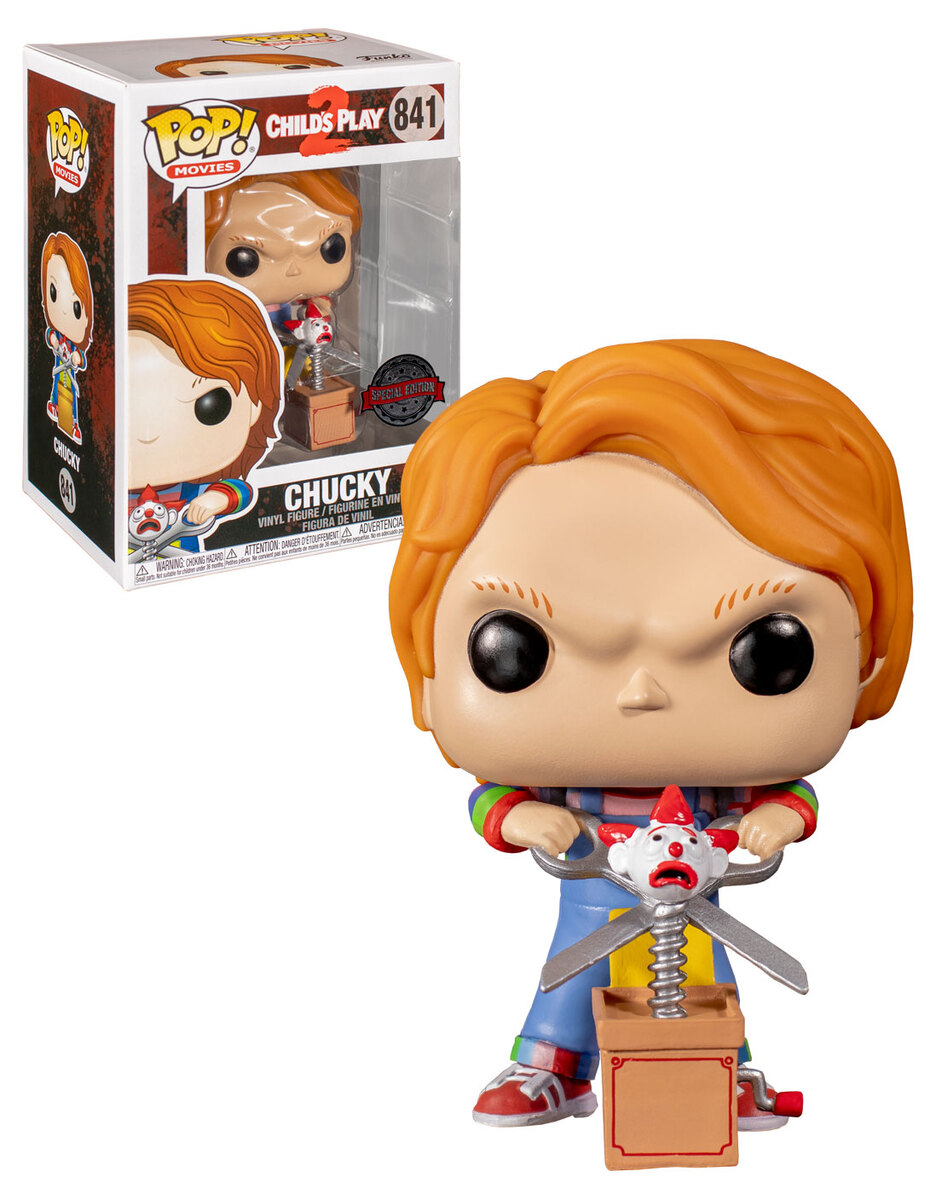 -FU... Chucky with Buddy & Scissors US Exclusive Pop Child's Play 2 RS Vinyl