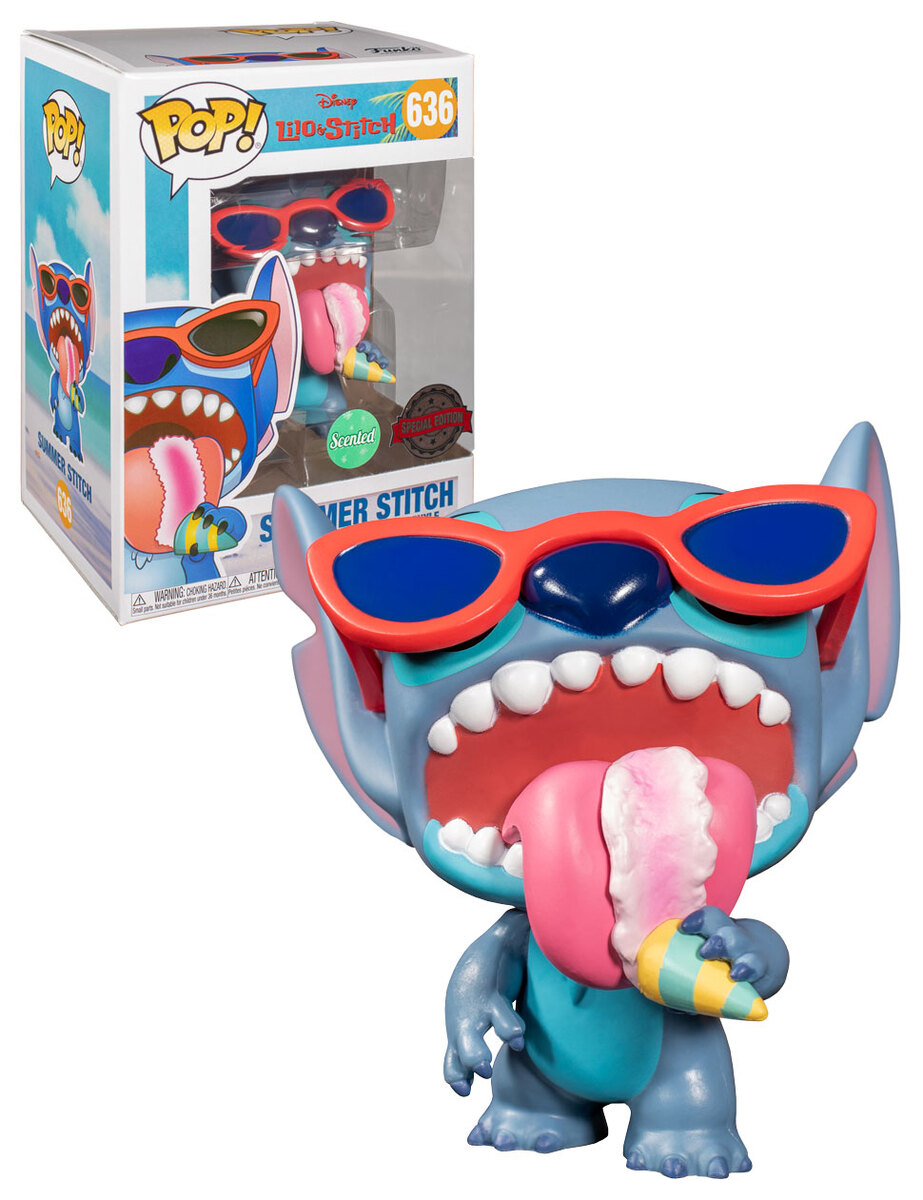 Funko Pop Summer Stitch Disney Stitch Scented Exclusive 636 