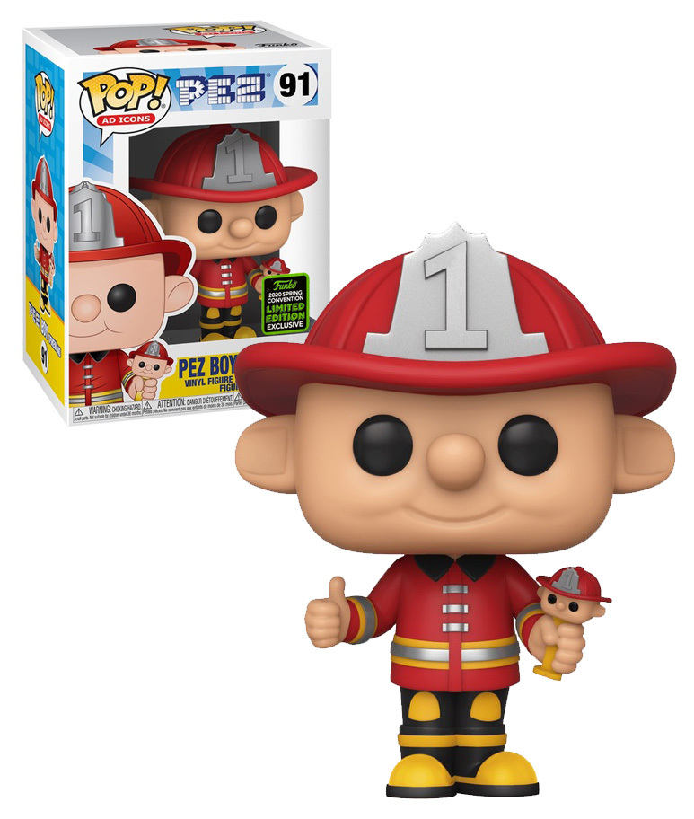Funko POP! Ad Icons Pez #91 Pez Boy (Fireman) - Funko 2020 Comic Con (ECCC) Limited Edition NEW