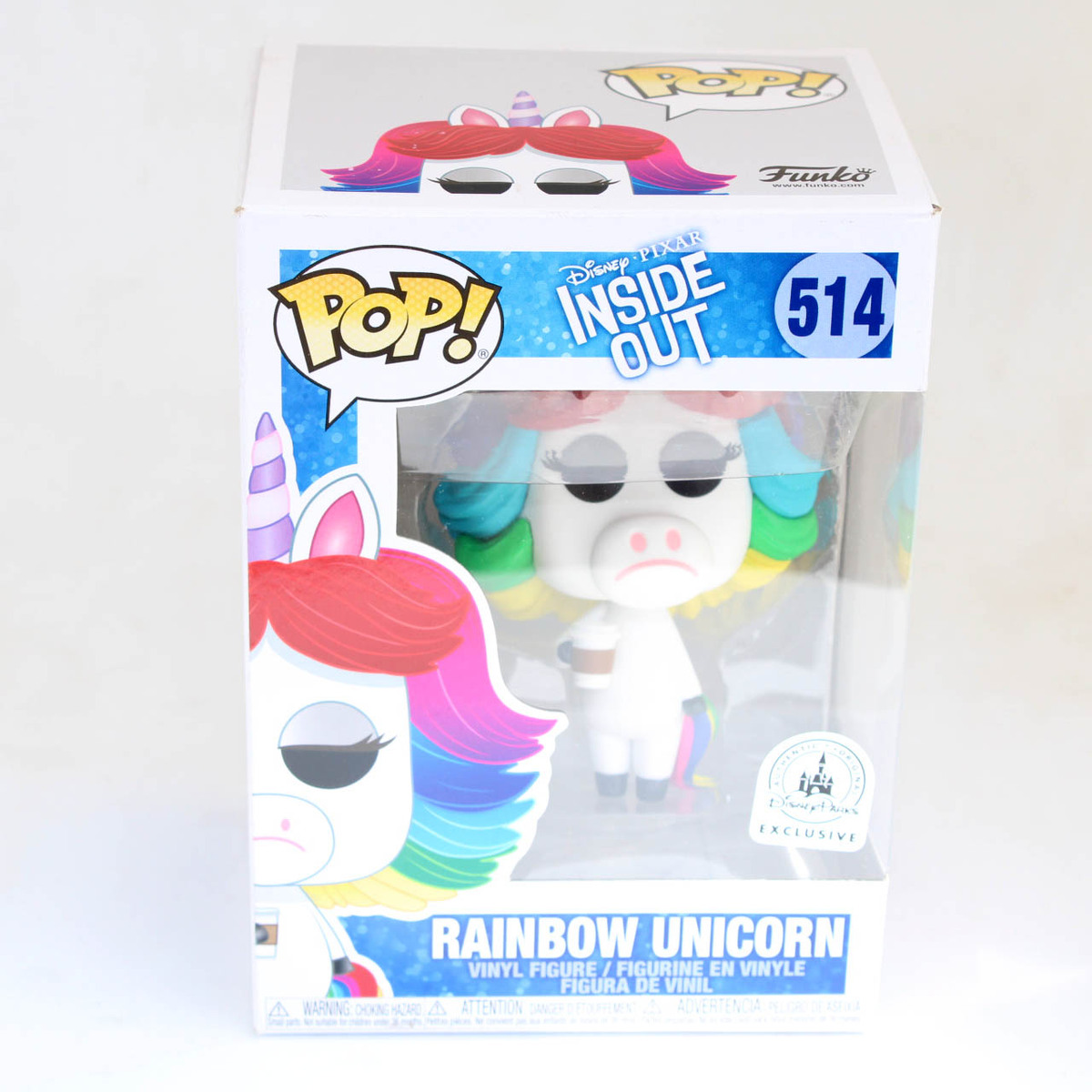 Funko POP! Disney Pixar Inside Out #514 Rainbow Unicorn - Limited ...