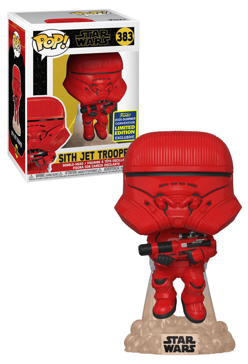 Details about   Funko POP Rise Of Skywalker Star Wars Sith Jet Trooper SDCC 2020 Exclusive 