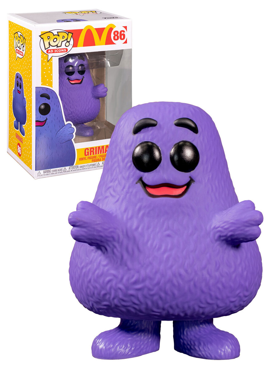 Includes POP Protector McDonald's Funko POP Ad Icons #86 Grimace