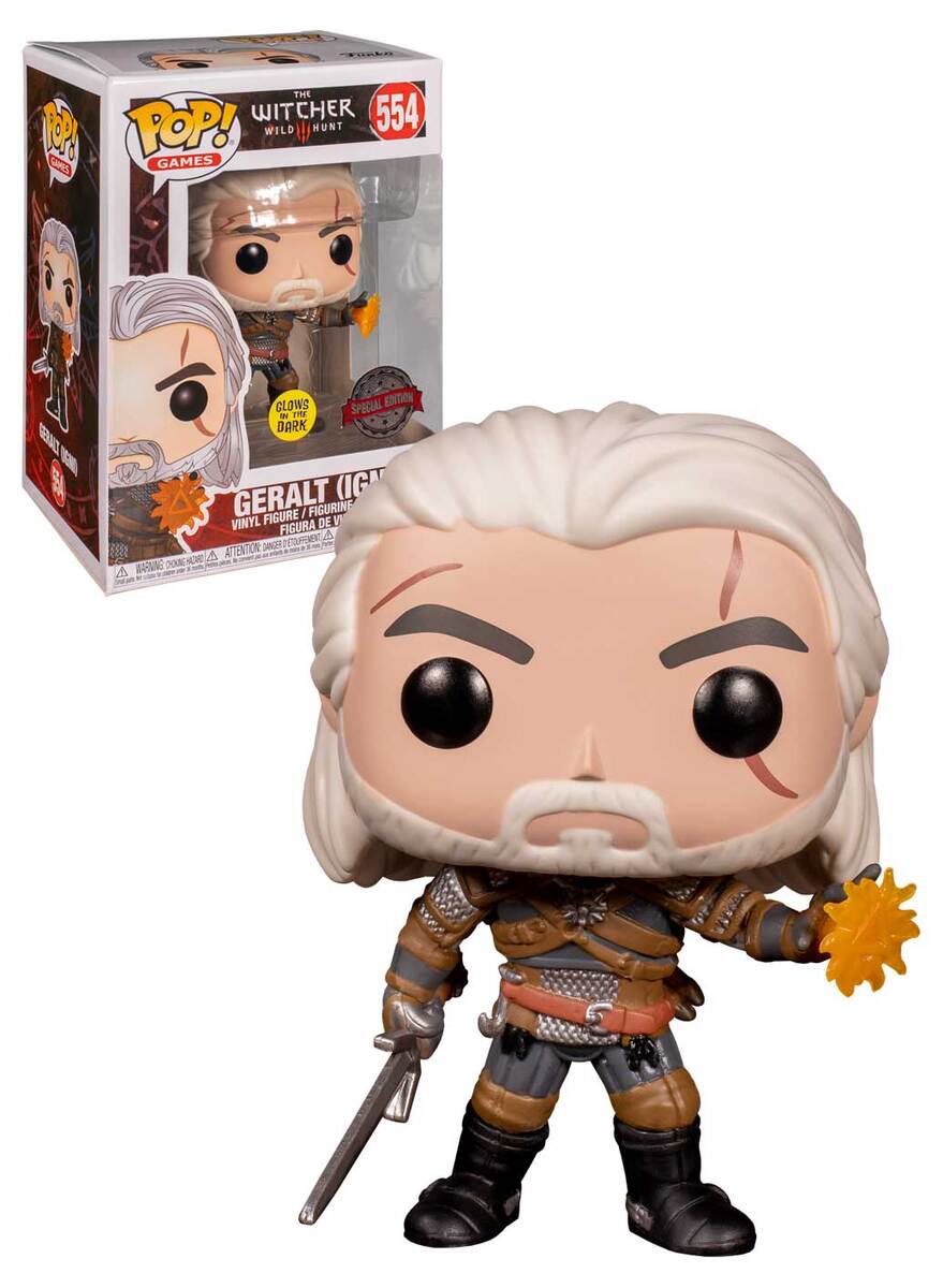 geralt and roach funko