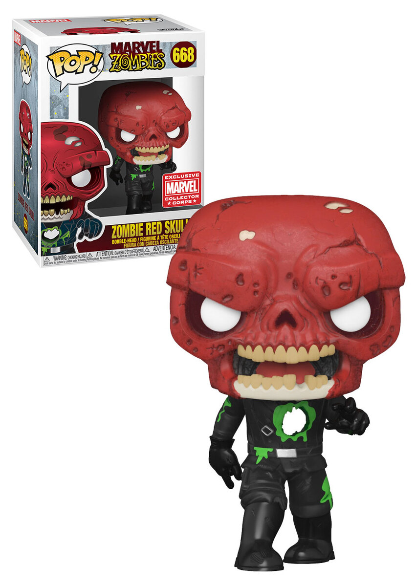 Funko POP! Marvel Zombies 668 Red Skull Collector Corps