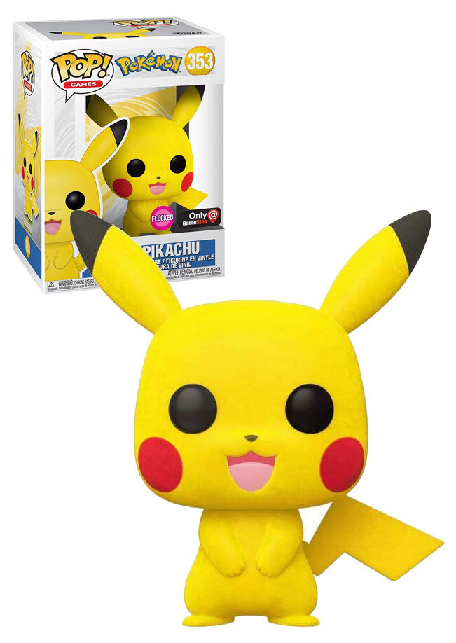gamestop flocked pikachu