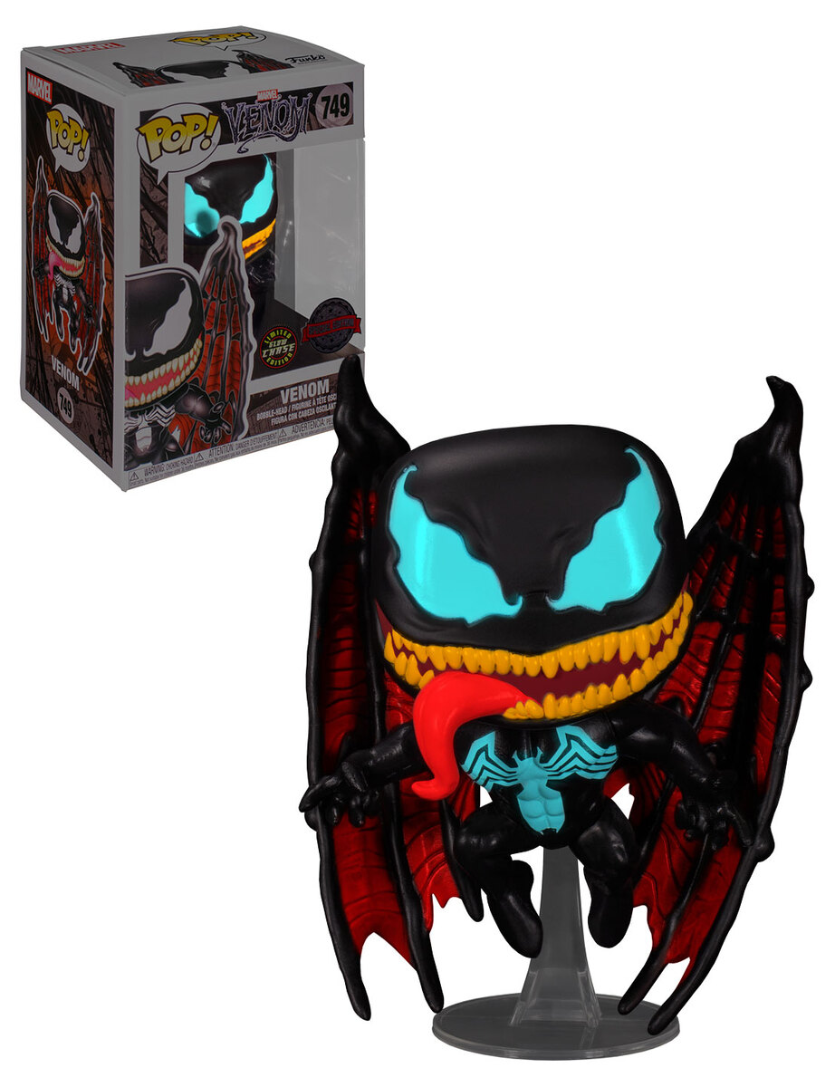Funko POP! Marvel #749 Venom With Wings - Limited Glow Chase Edition - New,  Mint Condition