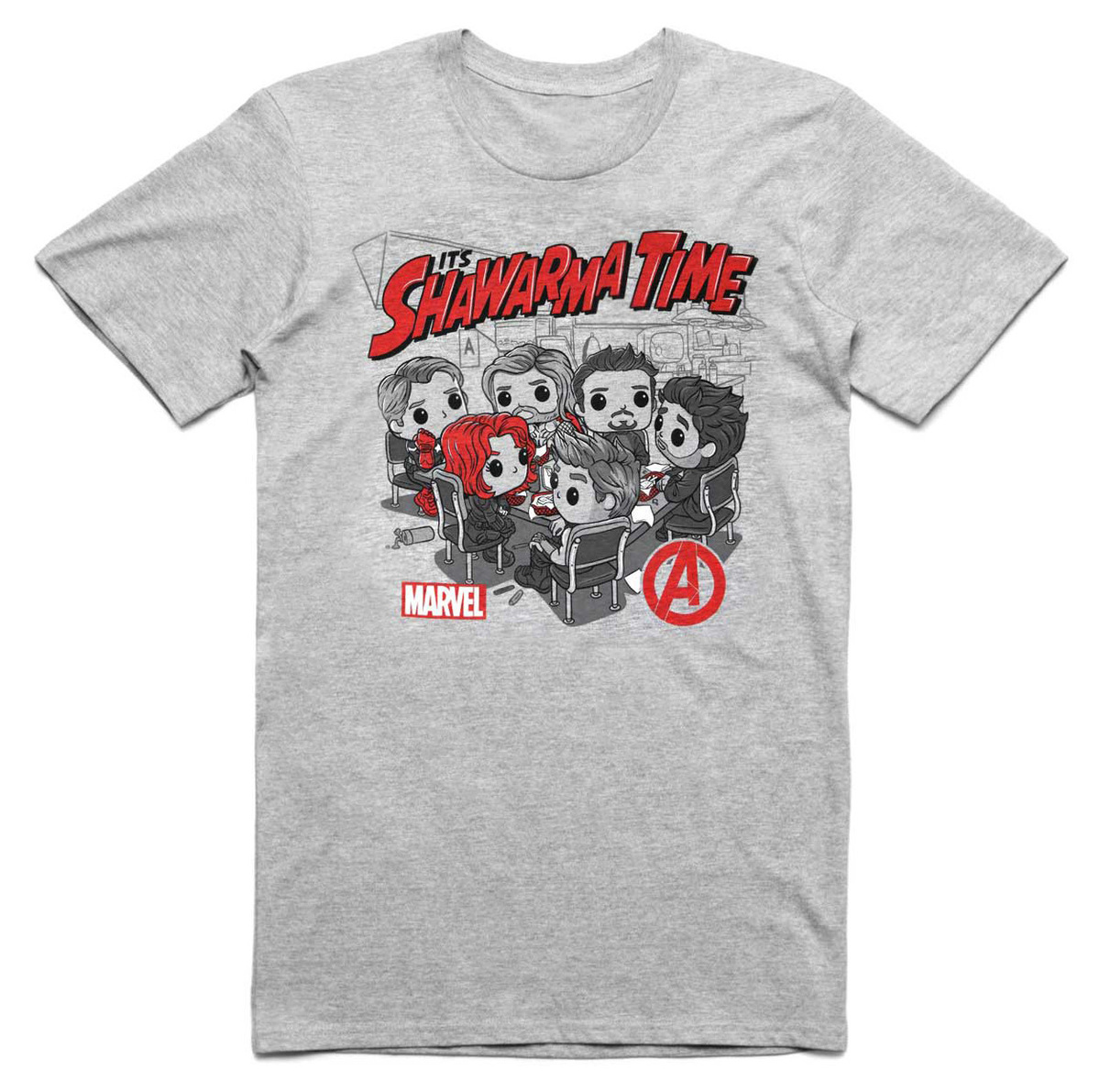 Marvel Avengers Tee 'It's Shawarma Time' T-Shirt By Marvel Collector