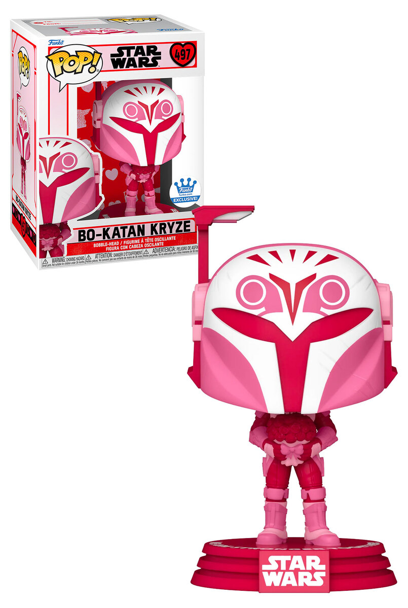 Funko Pop Star Wars The Mandalorian 497 Bo Katan Kryze Valentines Limited Funko Shop Exclusive New Mint Condition