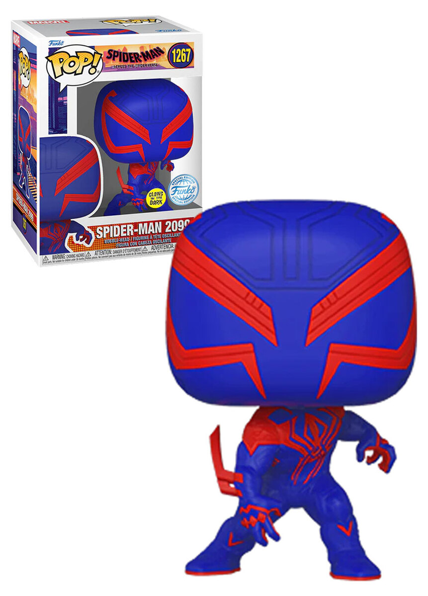 Funko POP! Marvel Spider-Man Across The Spider-Verse #1267 Spider-Man 2099  (Alt Pose - Glows) - New