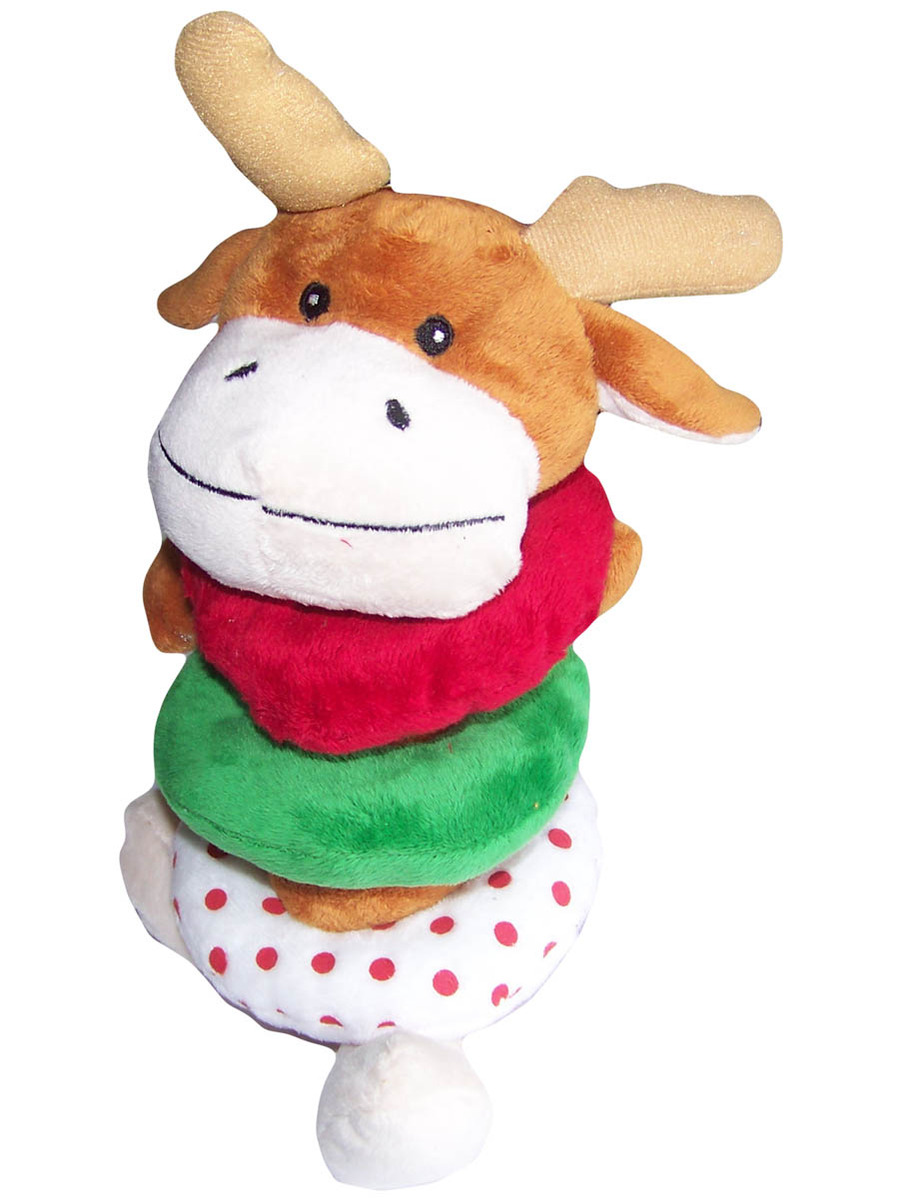 New Design Christmas Dolls Reindeer Plush Pendant Stuffed Santa Claus Toys Christmas Gift