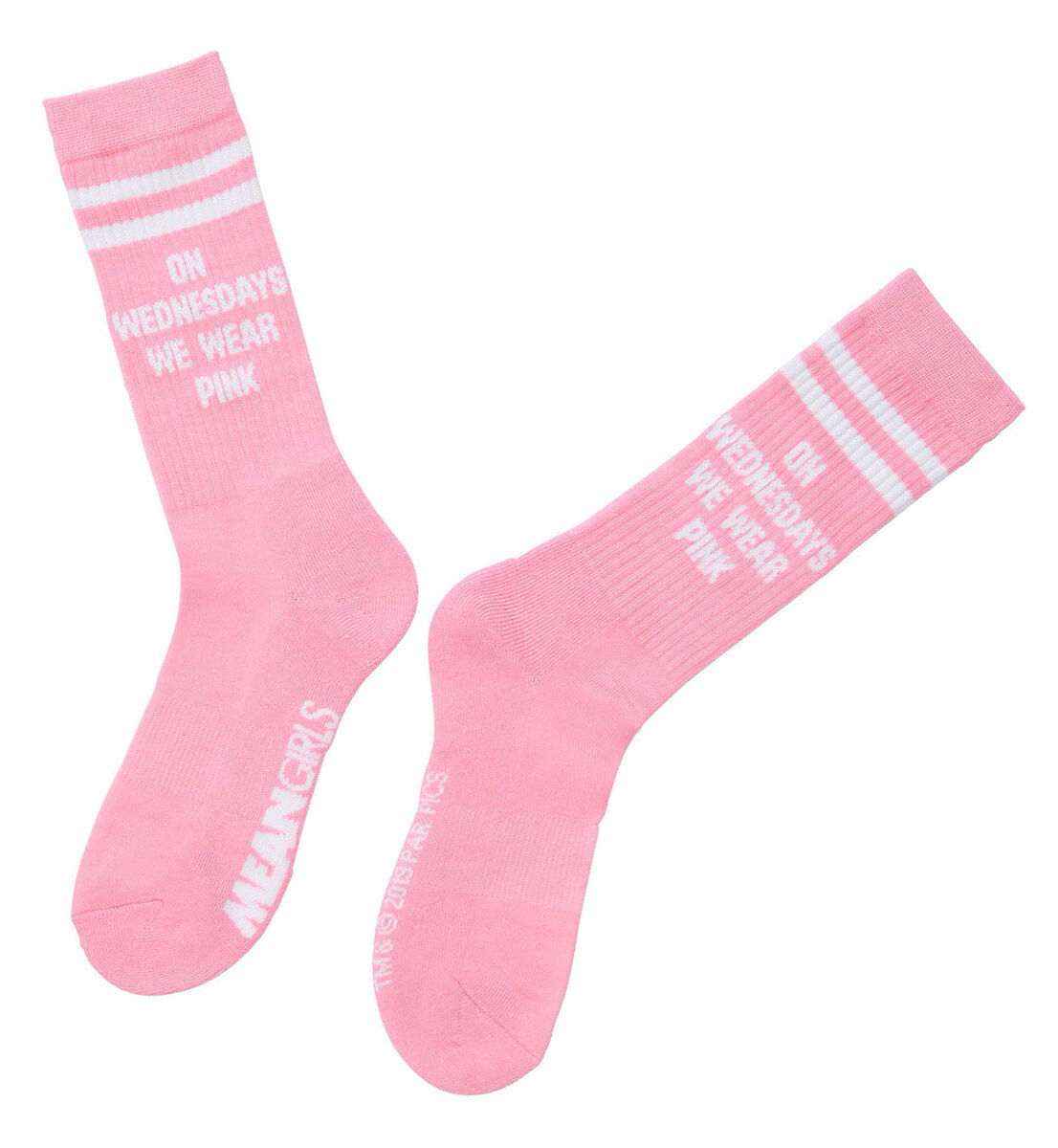  Cool Socks, Mean Girls Wear Pink Wednesday, Crew Sock, Funny  Vibrant Print : Clothing, Shoes & Jewelry