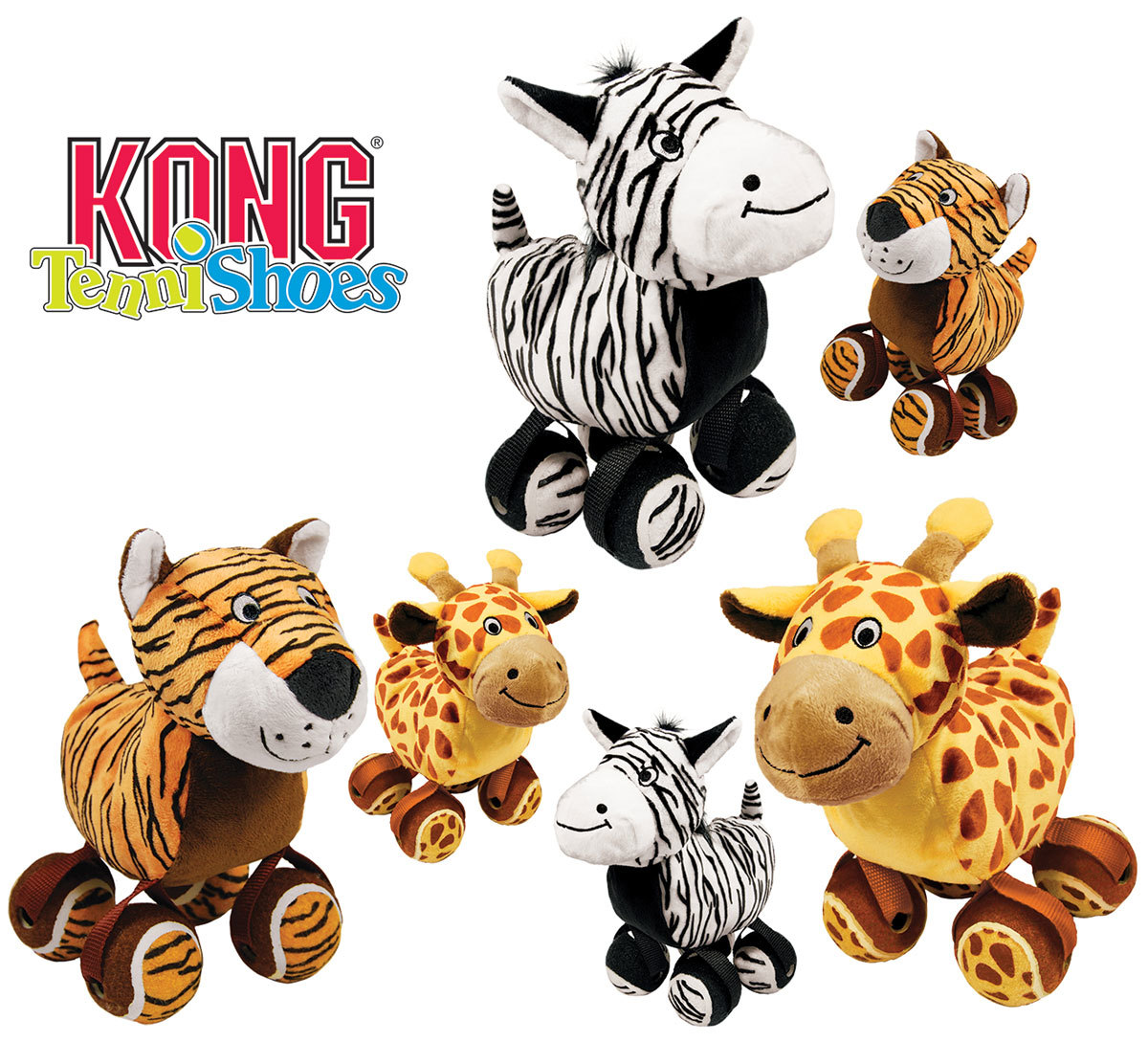 Kong TenniShoes Zebra Dog Toy Good Dog People™
