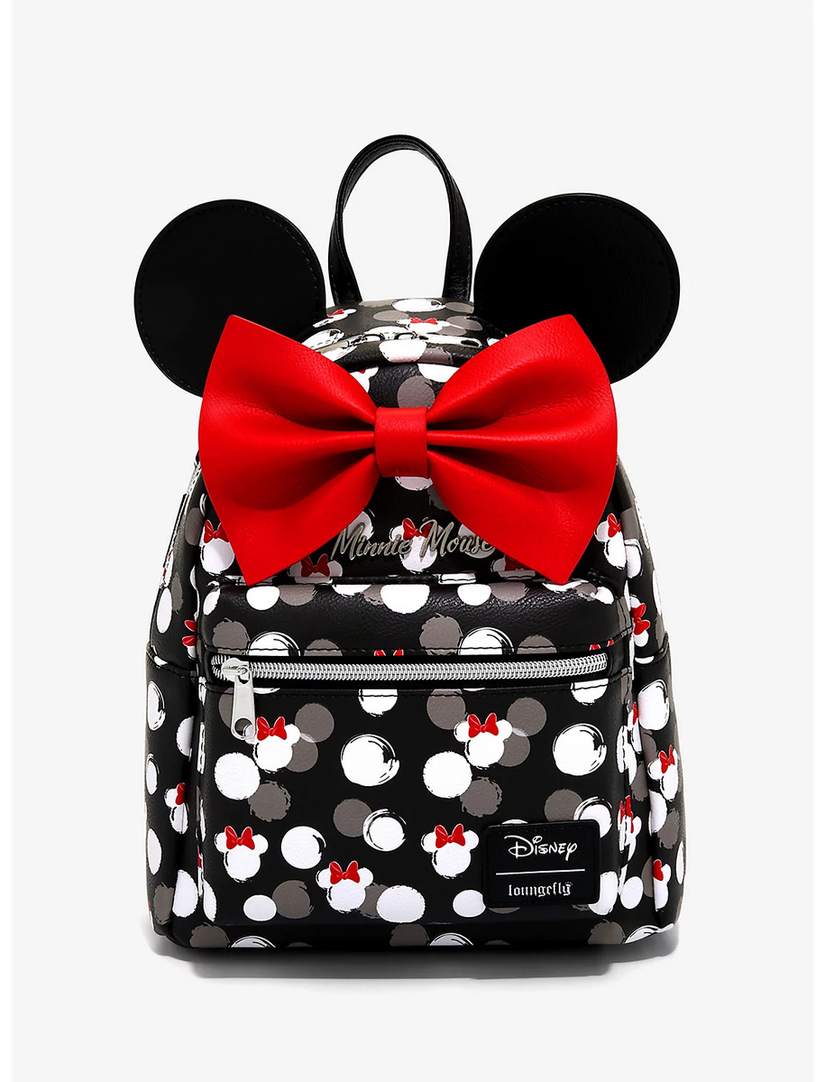 Disney Minnie Mouse White Heads Mini Backpack by Loungefly - New, With Tags
