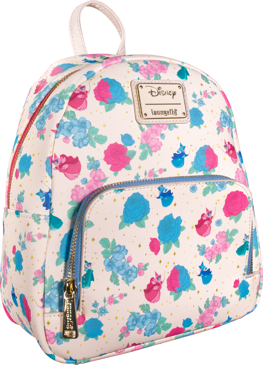 Loungefly Disney Sleeping Beauty Flowers and Fairies Mini Backpack