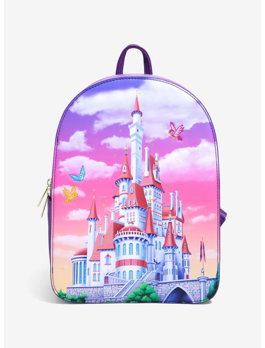 Loungefly Disney Beauty The Beast Castle Snap Flap Mini