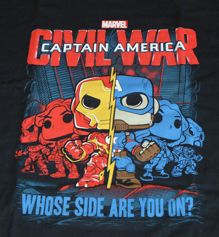 FUNKO Marvel Collector Corps CAPTAIN AMERICA CIVIL WAR Shirt XXXL