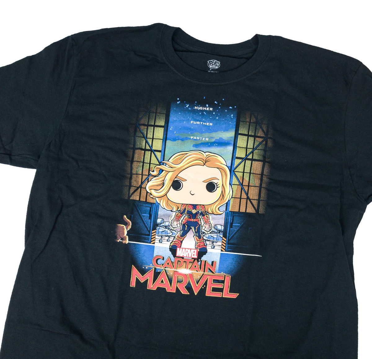 Marvel Collector Corps Captain Marvel Poster POP Tee T-Shirt - New