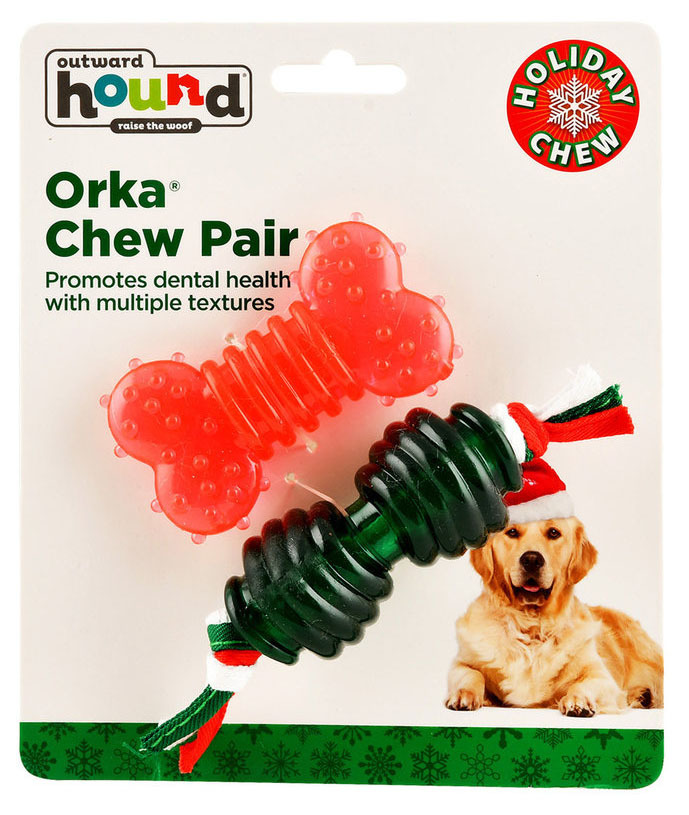 Orka Holiday Chew Pair By Outward Hound