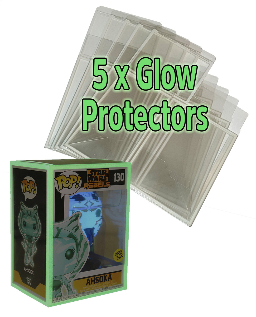 Supportive Solutions Glow Funko POP! Protector Cases 0.6mm Gauge - Pack Of  Five