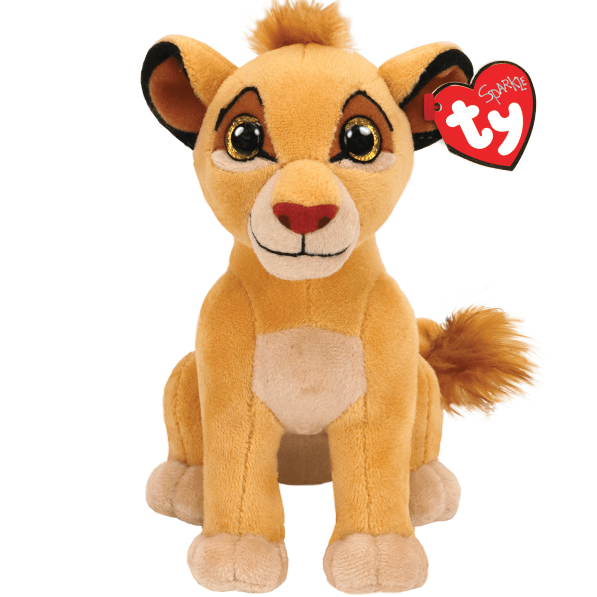 Disney The Lion King 8” Simba Beanie Baby Sparkle TY