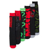 The Batman Crew Socks By Bioworld - 6 Different Pairs - New With Tags