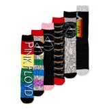Pink Floyd Dark Side Of The Moon Crew Socks By Bioworld - 6 Different Pairs - New With Tags