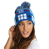 Doctor Who Licensed Fairisle TARDIS Beanie Hat - New