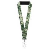 One Dollar Bill Eye Of Providence Bald Eagle Close Up Lanyard By Buckle-Down - New, With Tags